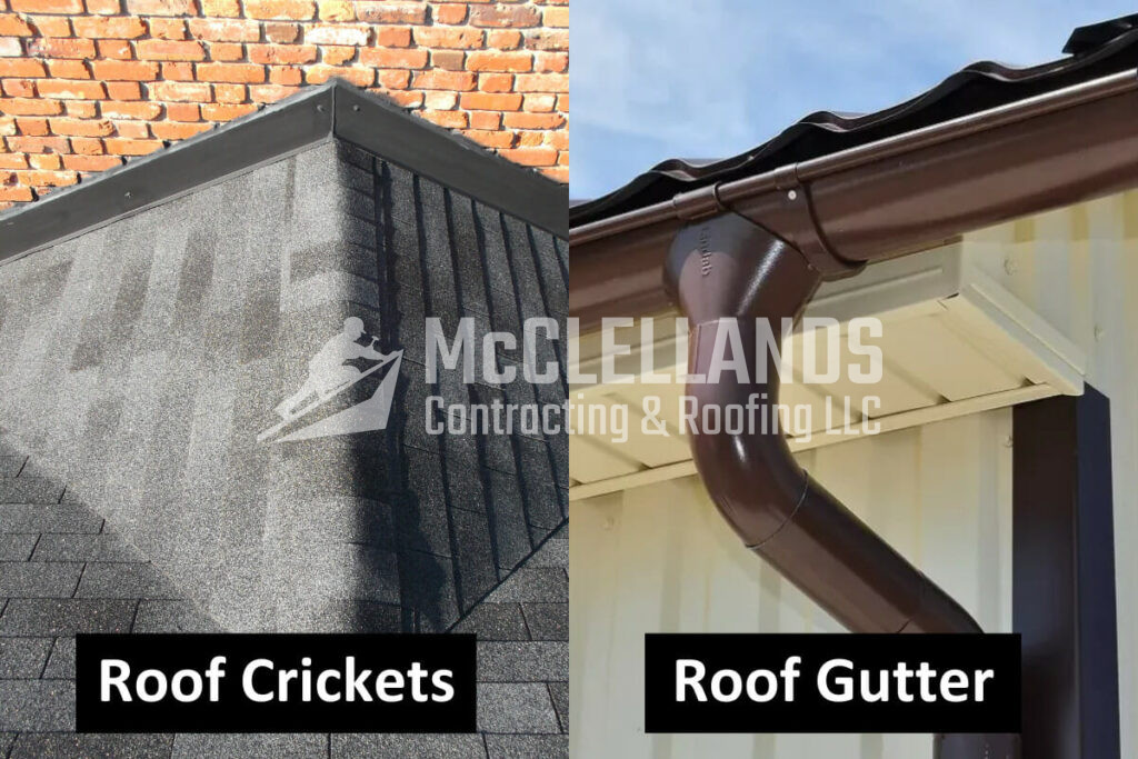 Roof Cricket and Roof Gutter