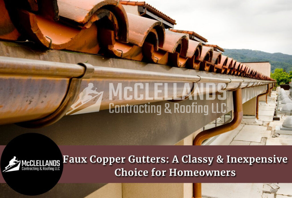 Faux Copper Gutter