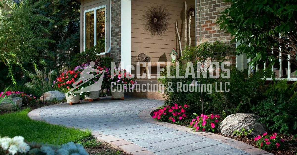 Elegant Pathway with Garden Accents