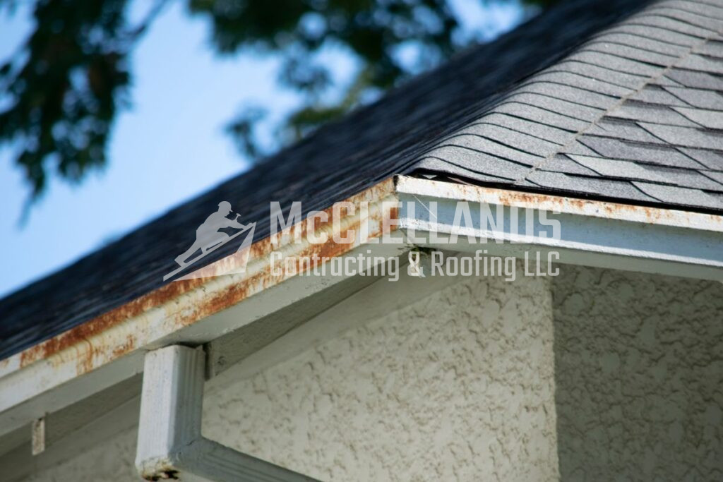 Corroded Gutters And Downspouts