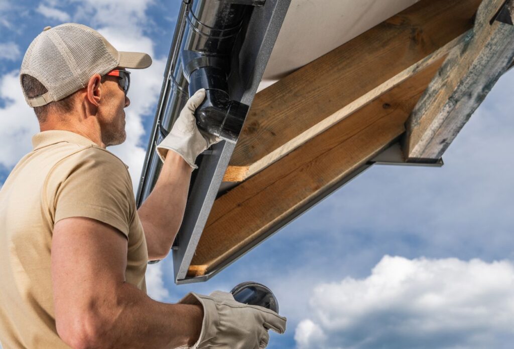 Install Downspouts