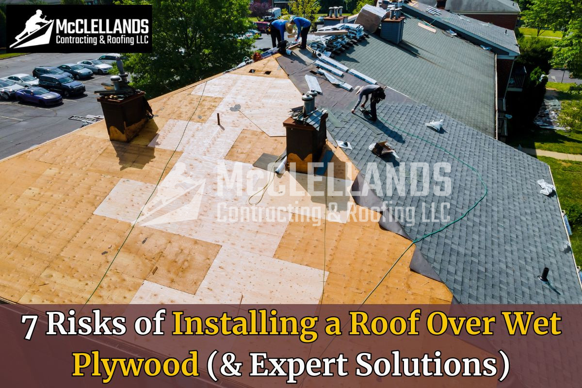 7 Risks Of Installing A Roof Over Wet Plywood (& Expert Solutions)