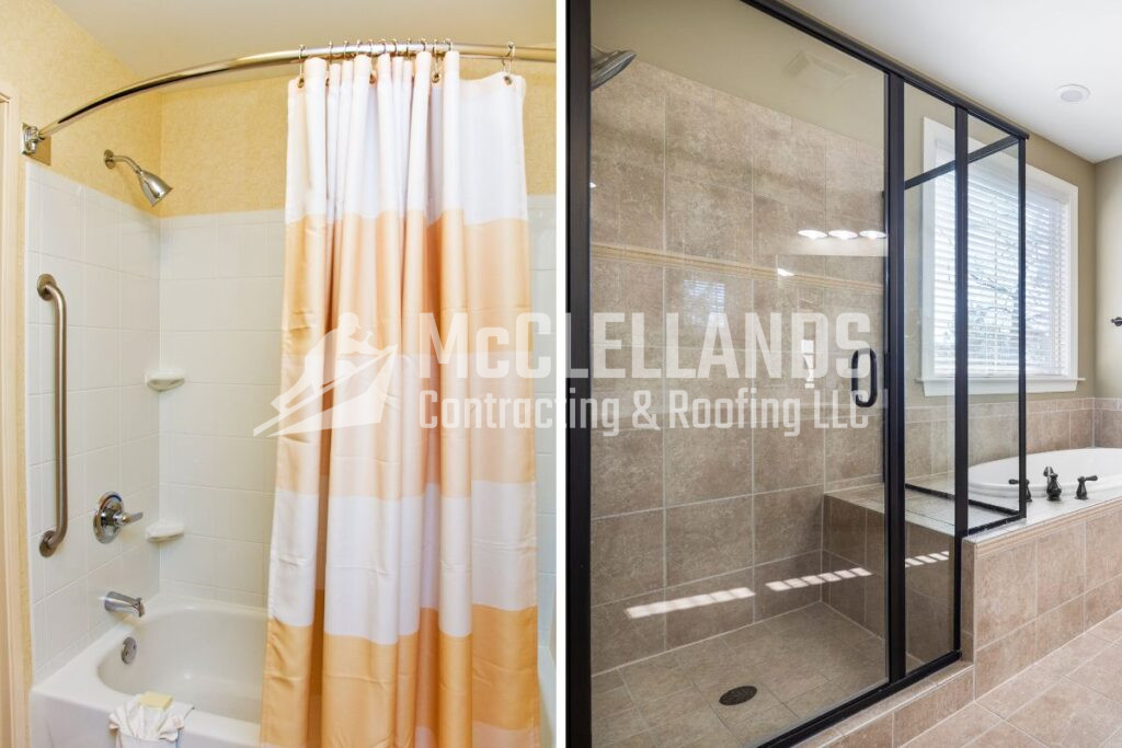 Shower Curtains and Glass Doors