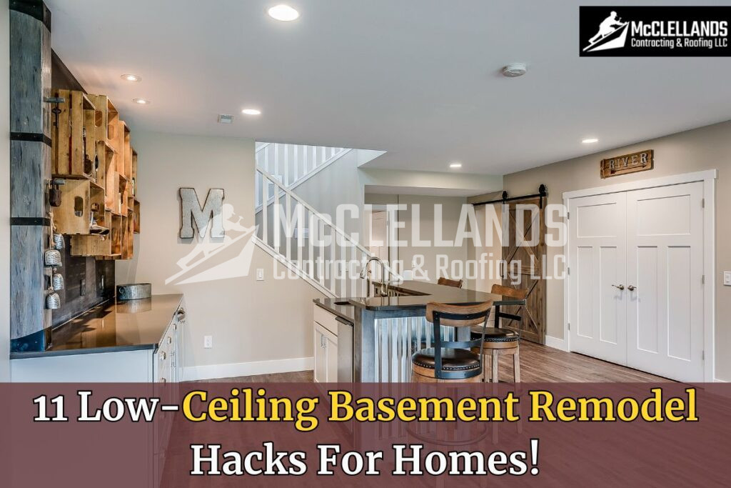 Low Ceiling Basement Remodel