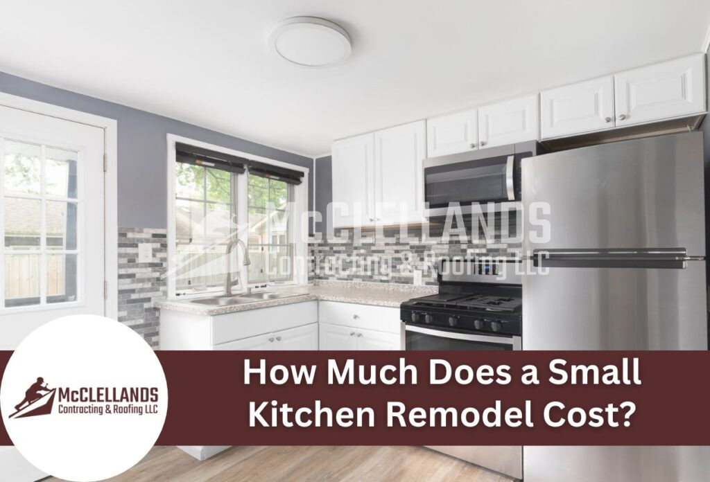 Modern Small Kitchen Remodel With White Cabinets And Stainless Steel Appliances