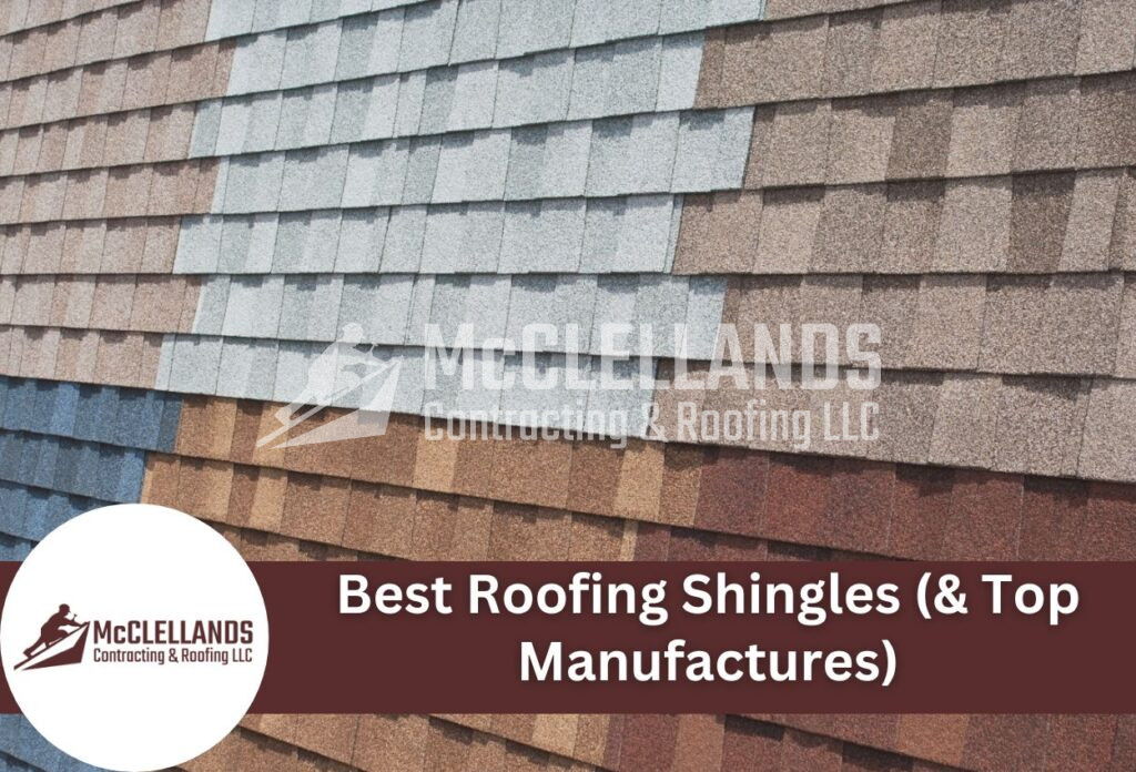 Best Roofing Shingles Display Showing Various Colored Asphalt Shingle Samples