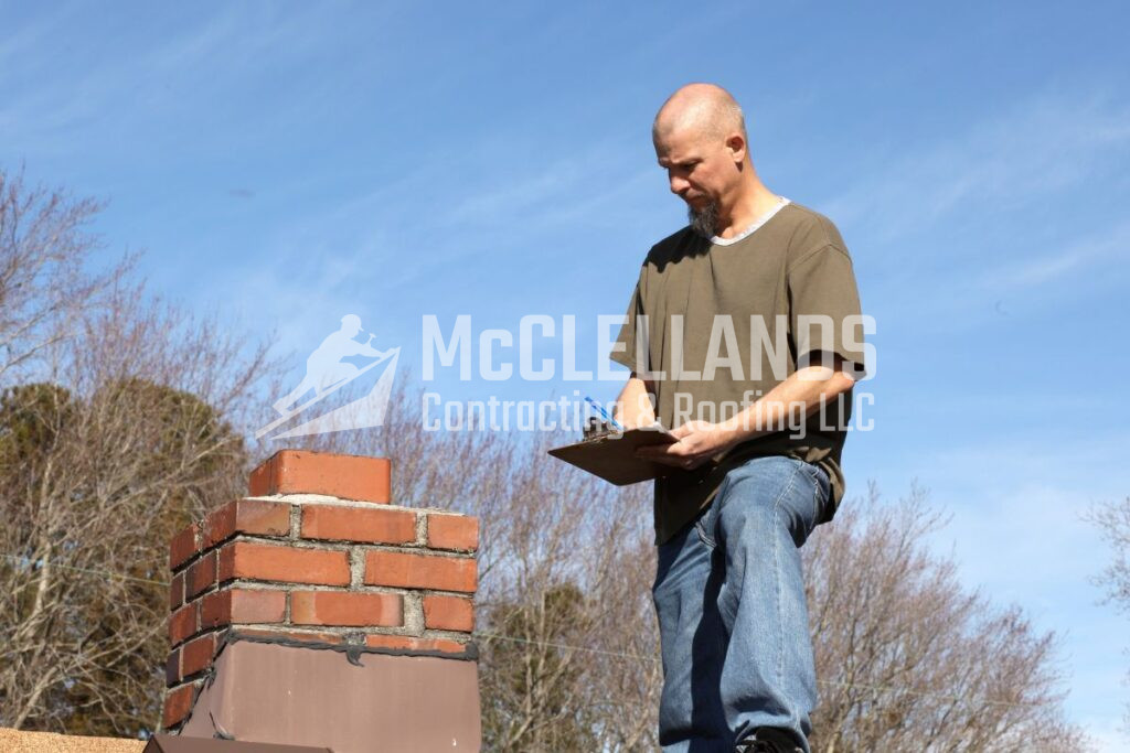 Measure the Area Behind the Chimney