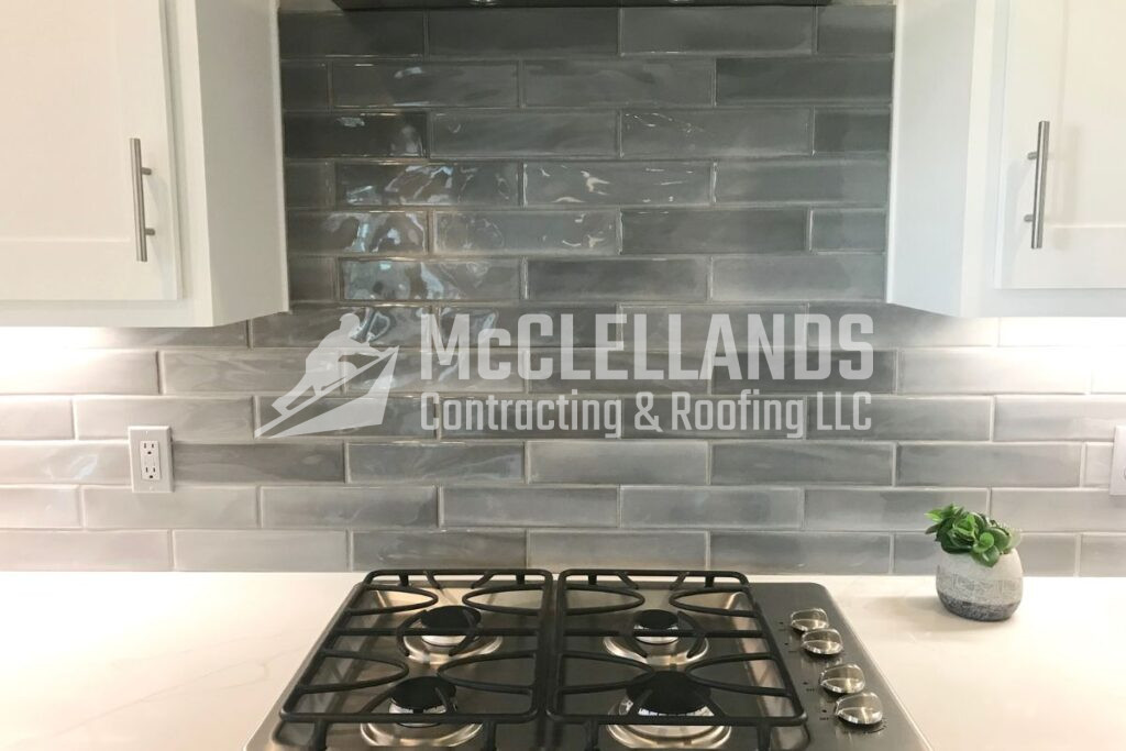 Textured Tile Backsplash