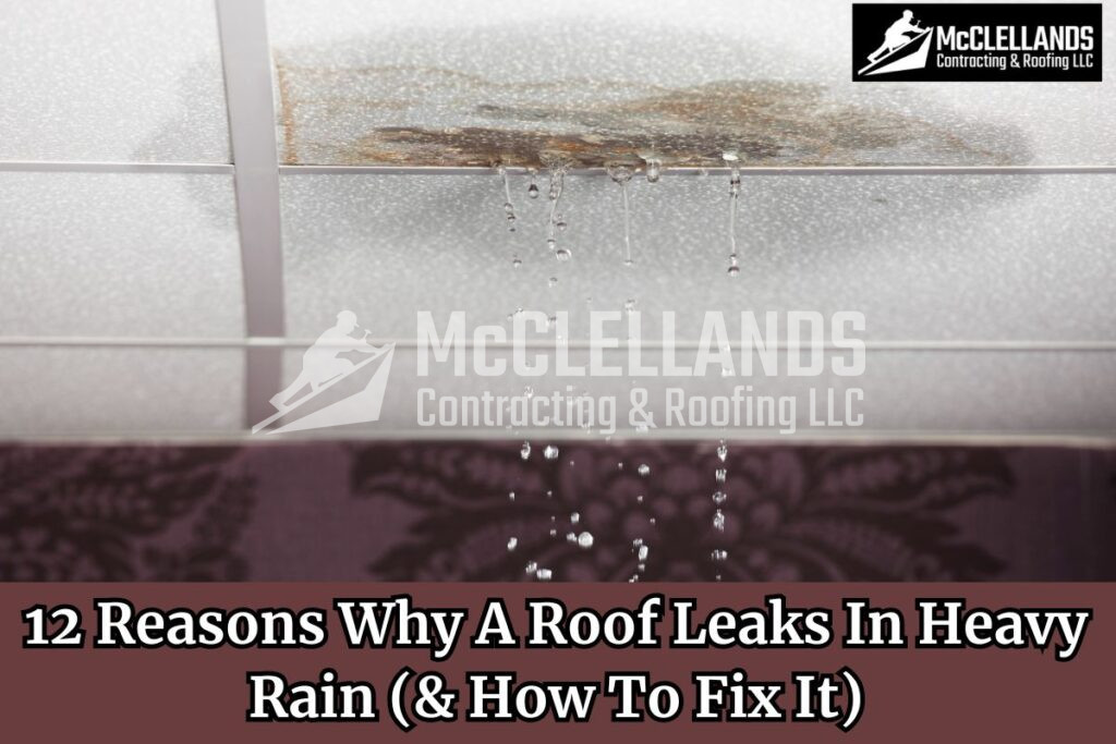 Roof Leaks In Heavy Rain