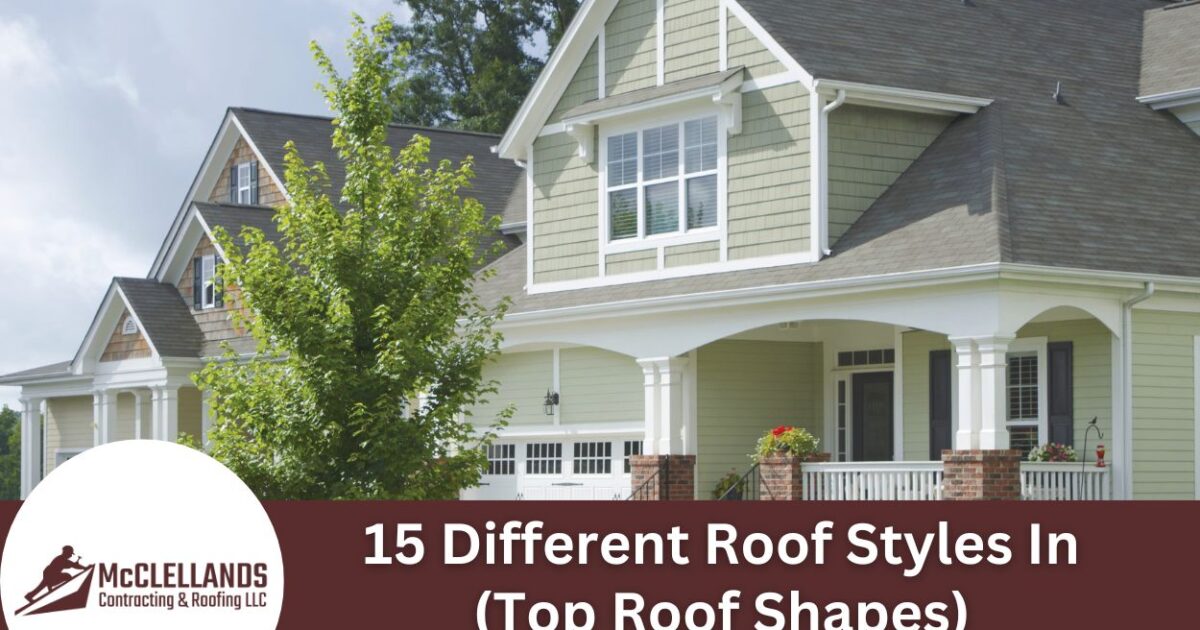 Beautiful suburban homes showcasing different roof styles and architectural designs