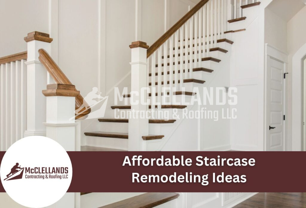 Modern White And Wood Staircase With Open Design And Floating Steps