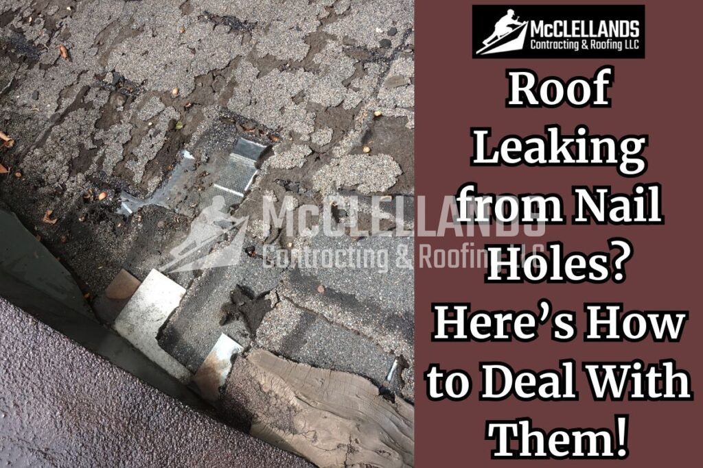 Roof Leaking from Nail Holes