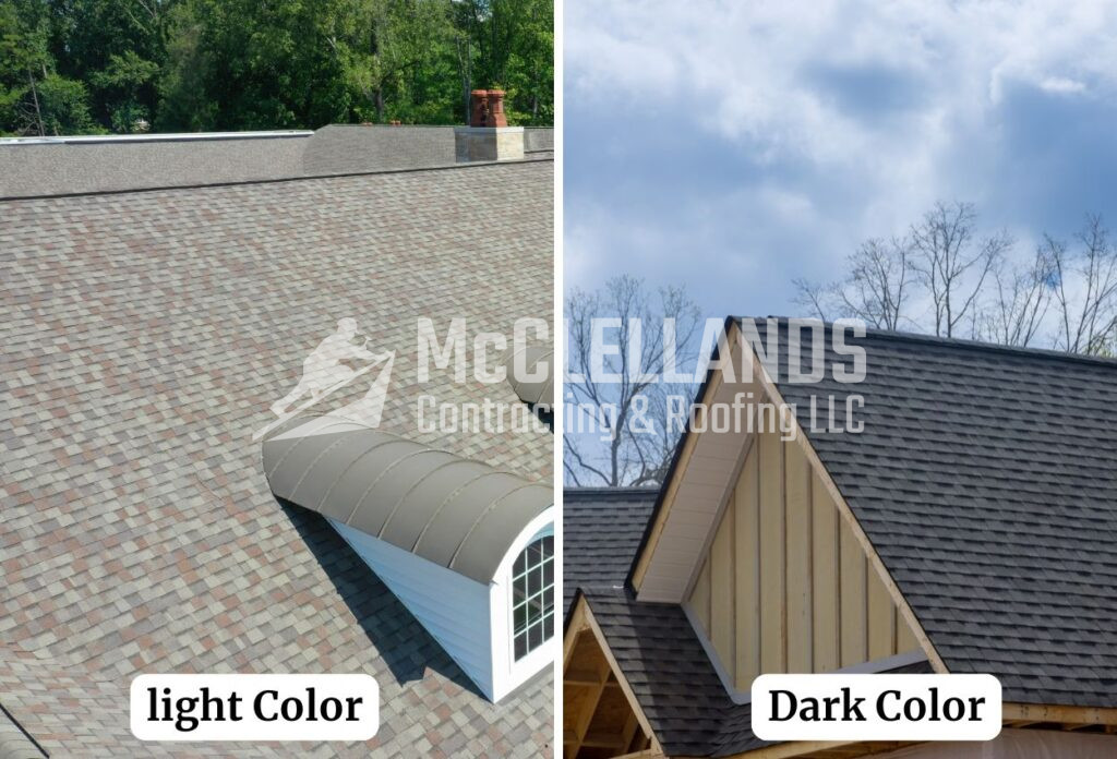 Dark vs. Light-Colored Roof Shingles 