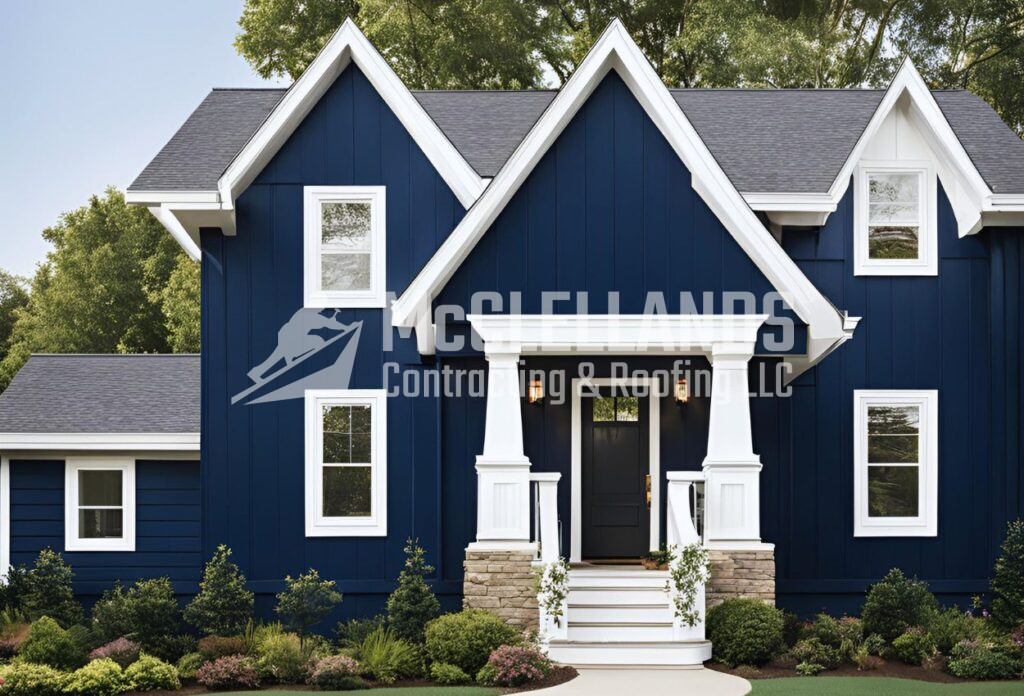 Navy Blue Siding