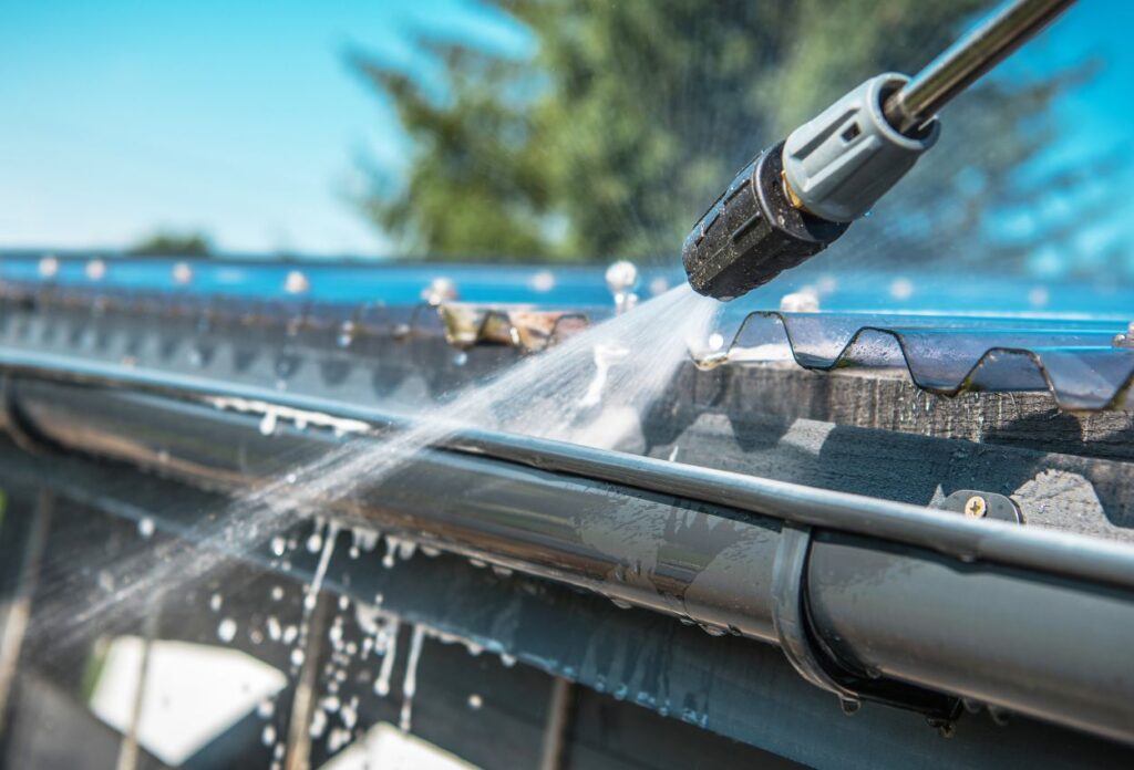 Flush The Gutters With Water