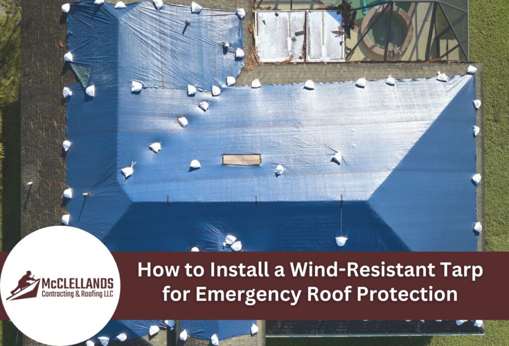How To Install A Wind-Resistant Tarp For Emergency Roof Protection