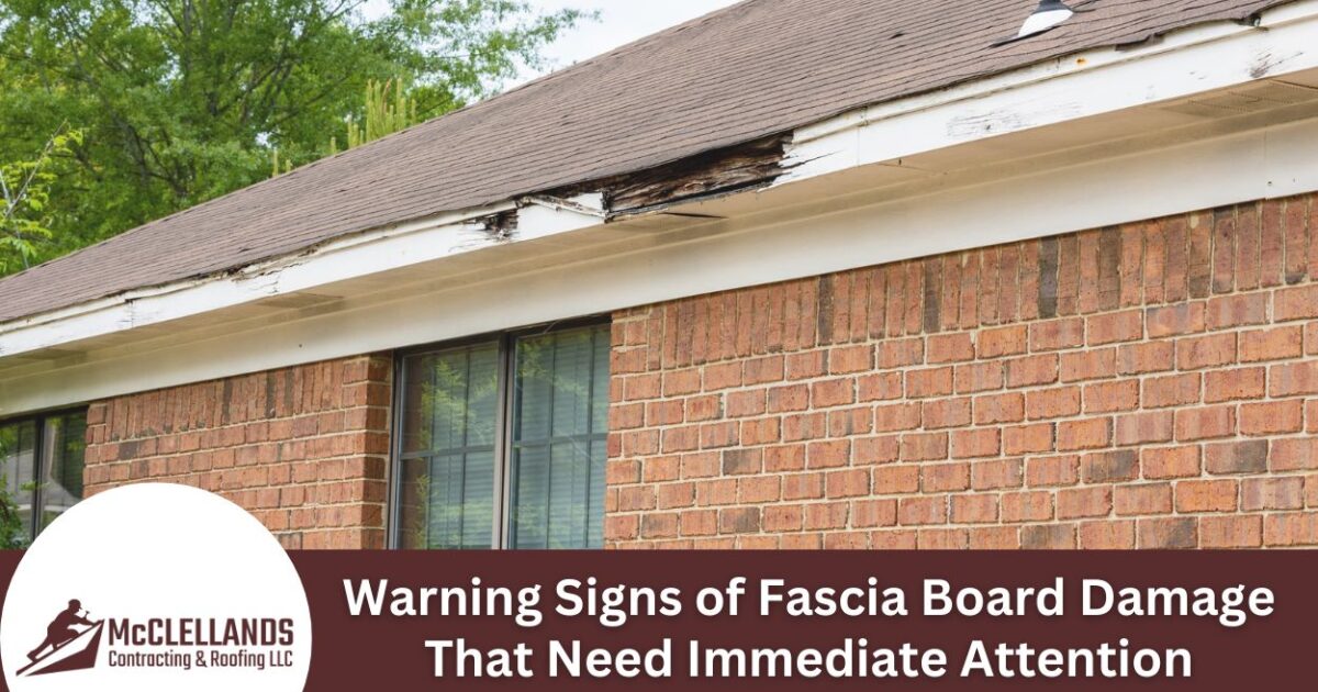 Warning Signs of Fascia Board Damage That Need Immediate Attention