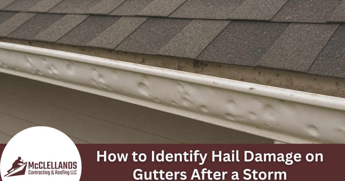How to Identify Hail Damage on Gutters After a Storm