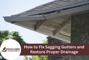 How To Fix Sagging Gutters And Restore Proper Drainage