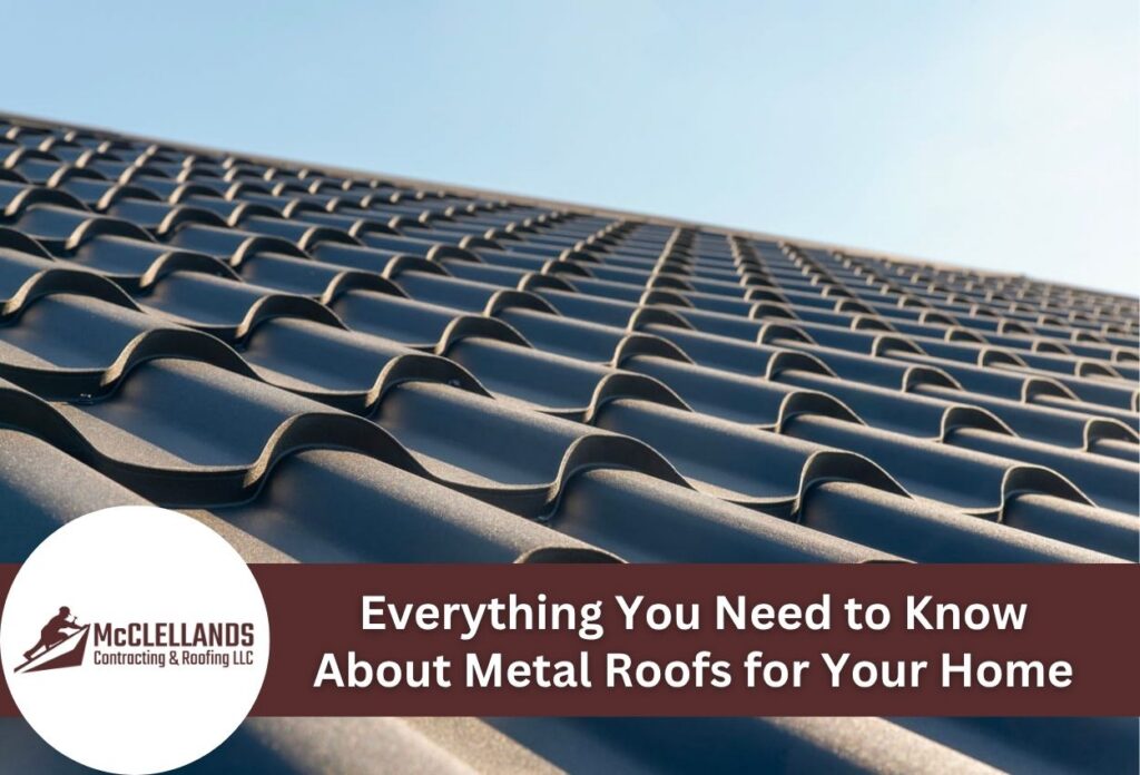 Close-Up View Of A Metal Roof Under A Clear Blue Sky